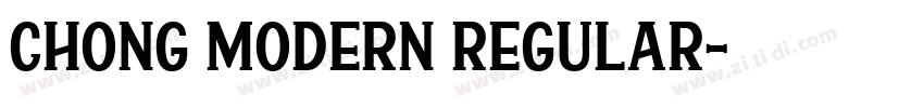 chong modern regular字体转换